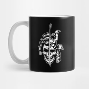 Samurai and Geisha Skull Mug